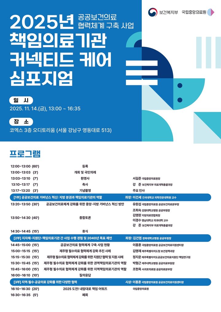 2025 공공보건의료 협력체계 구축사업